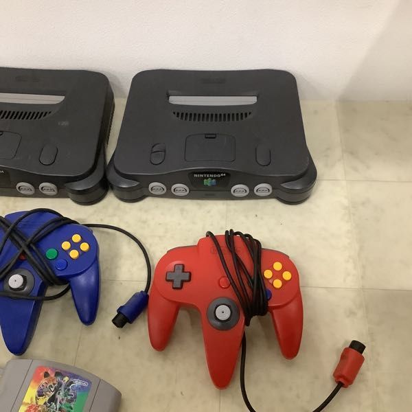 1円〜 訳あり Nintendo64 本体 コントローラー 青 赤 等 64ソフト 大乱闘スマッシュブラザーズ 他_画像3