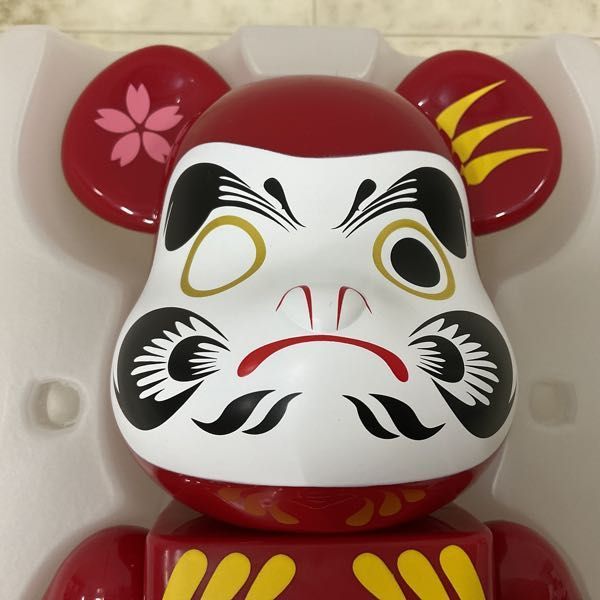 1円〜 メディコム・トイ BE@RBRICK ベアブリック 達磨 合格祈願 紅 400%_画像4