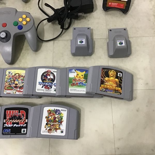 1円〜 訳あり NINTENDO64 本体 コントローラー 64ソフト ピカチュウげんきでちゅう スーパーマリオ64 他_画像4