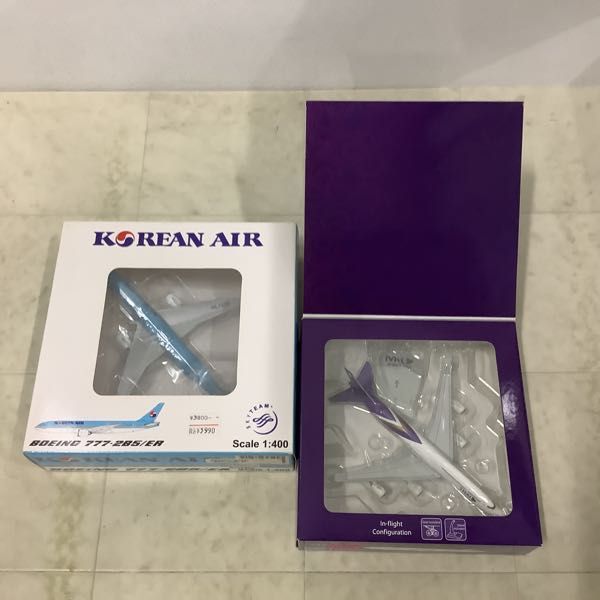 1円〜 hogan 他 1/500等 THAI ボーイング 747-8、KOREAN AIR ボーイング 777-285/ER 他_画像2