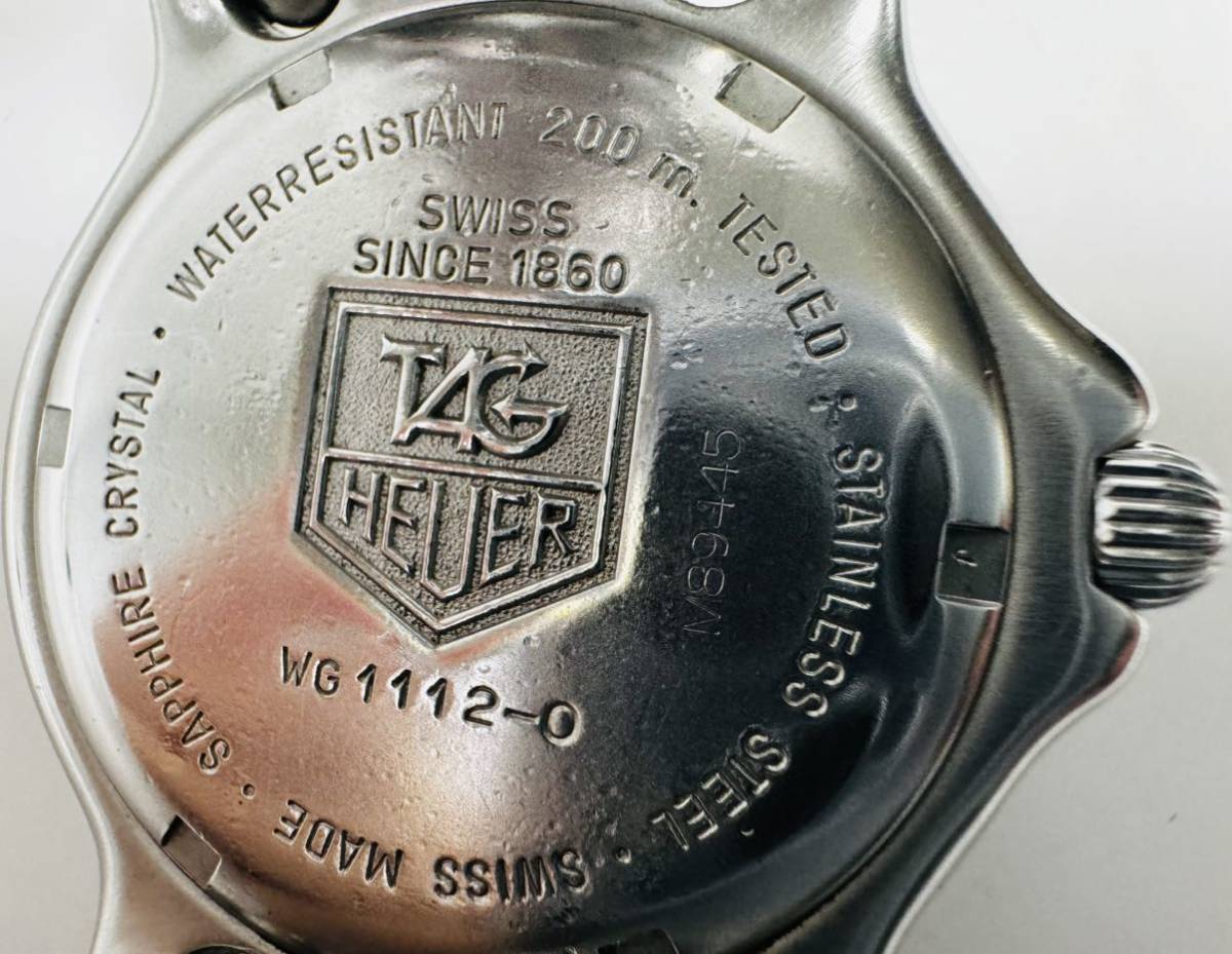  ∂ TAG Heuer タグホイヤー クオーツ セルシリーズ プロッフェッショナル 200 WG1112 メンズ 腕時計 /252352/1206-51 _画像8