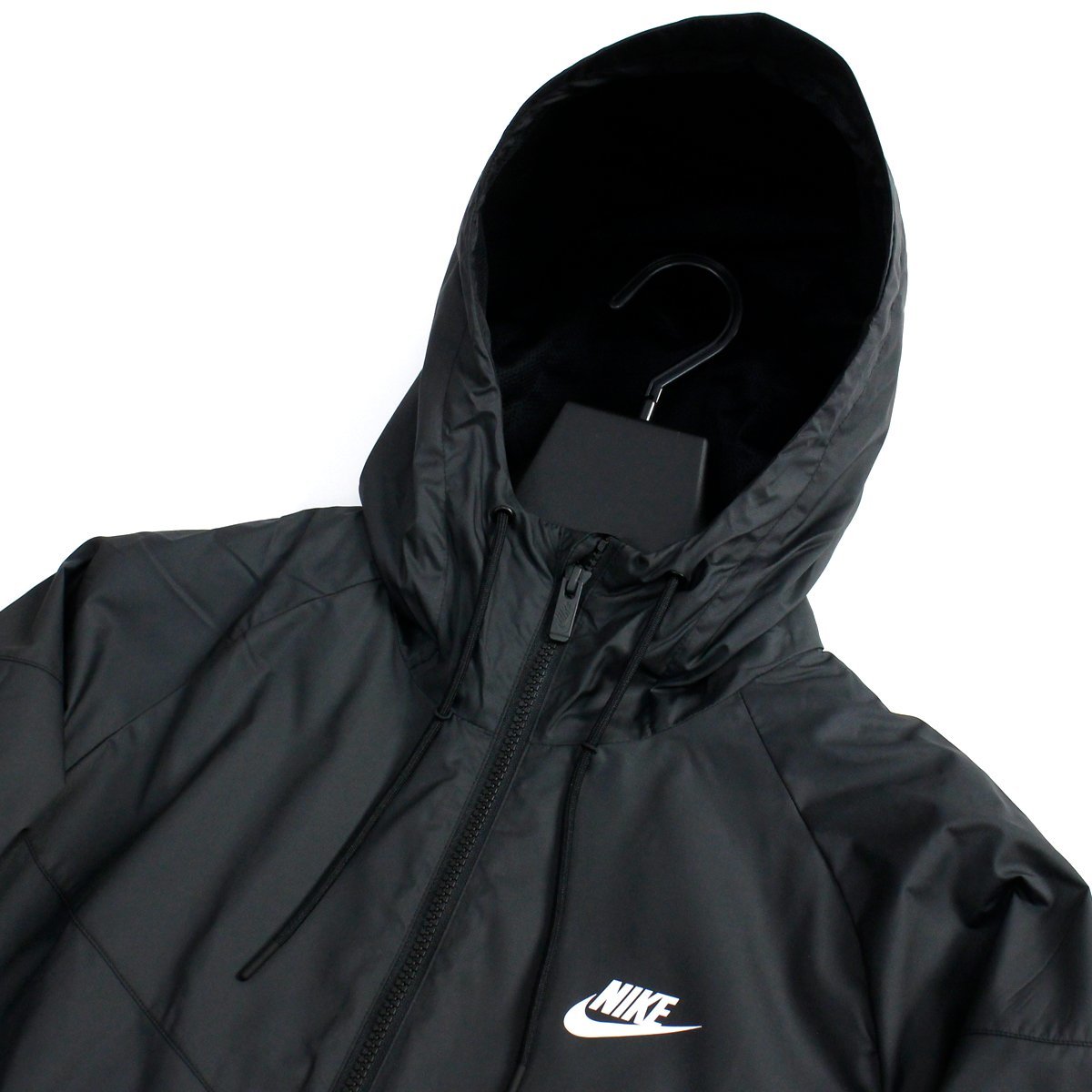 新品 秋冬 NIKE ナイキ トラック ジャケット フーディ XL ルジップ ブルゾン 裏地メッシュ メンズ 黒 ブラック ◆SZ1444A_画像5