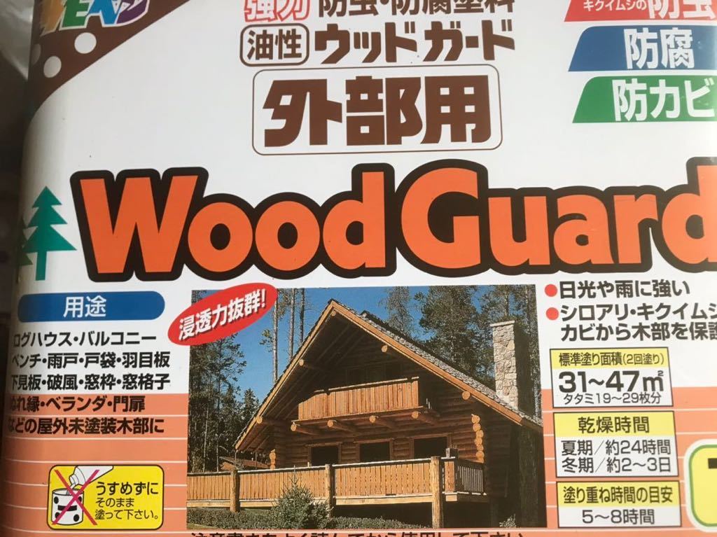  small amount . Asahi pen oiliness wood guard clear 1 liter oiliness outdoors tree part for powerful moth repellent,. corrosion paints 