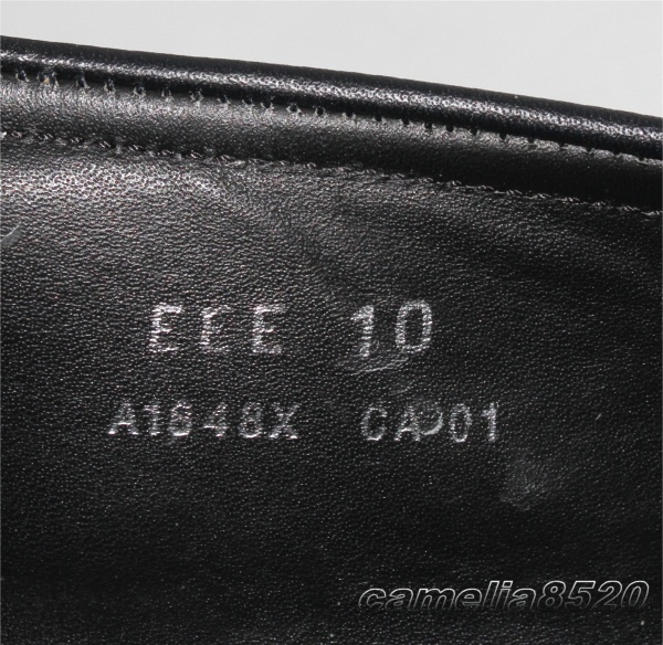 ERMENEGILDO ZEGNA エルメネジルド ゼニア ペニーローガー A1648X ブラック レザー 10 EEE サイズ 約28～28.5cm イタリア製 美品 使用僅か_画像3