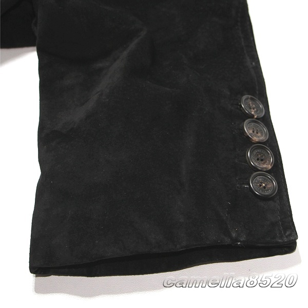 BALLY バリー レザージャケット ス テーラードジャケット ブレザートップ 黒 ブラック スエード US 46 EU 56 サイズ XL イタリア製 美品_画像5