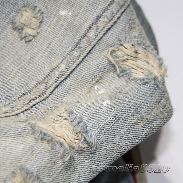  Denim and принадлежности Ralph Lauren stud Denim жакет Boyfriend Truckerf ковер б/у обработка голубой XL не использовался DENIM&SUPPLY