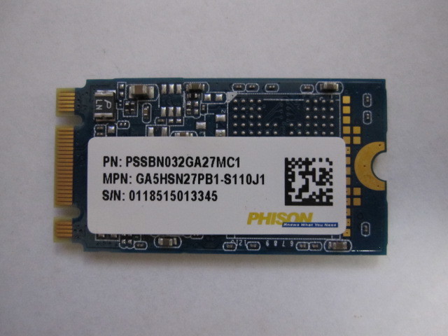 PHISON 　M.2 SSD PSSBN032GA27MC1 32GB 動作品_画像2