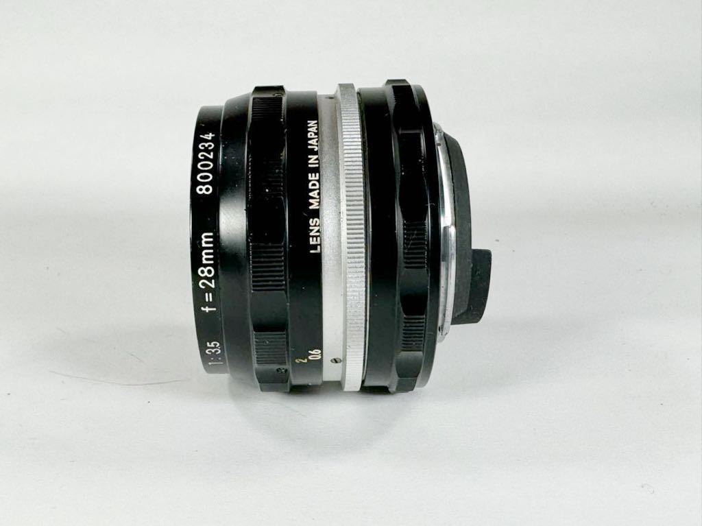 【現状品】Nikon NIKKOR-H Auto 28mm f3.5ニッコール 単焦点 レンズの画像3