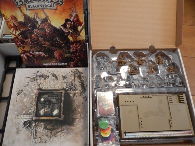 楽天 送料無料にならない 美品&未使用 ゾンビサイド Zombicide 4種セット(ブラック その他