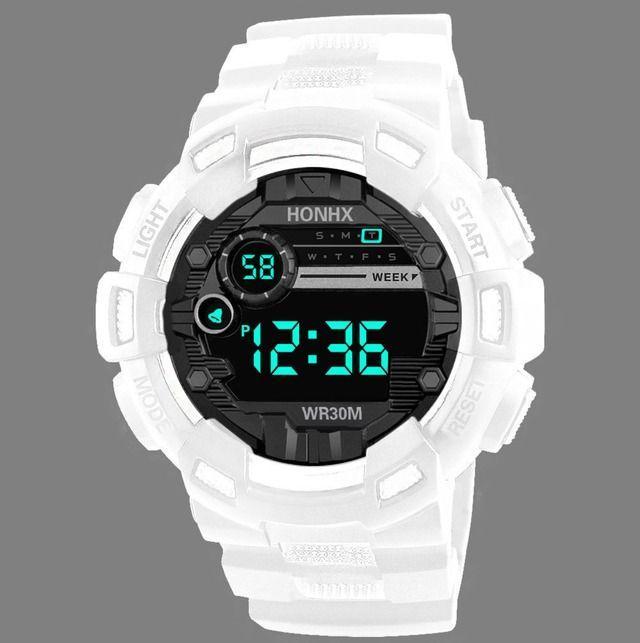 T0460 腕時計 LED デジタル多機能 ホワイト_画像5
