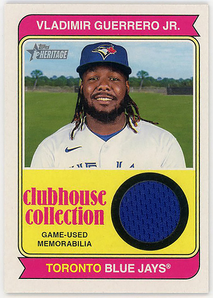 BLUEJAYS一塁▲VLADIMIR GUERRERO Jr最新2023 TOPPS HERITAGE HIGH NUMBER CLUBHOUSE COLLECTIONジャージ!_画像1