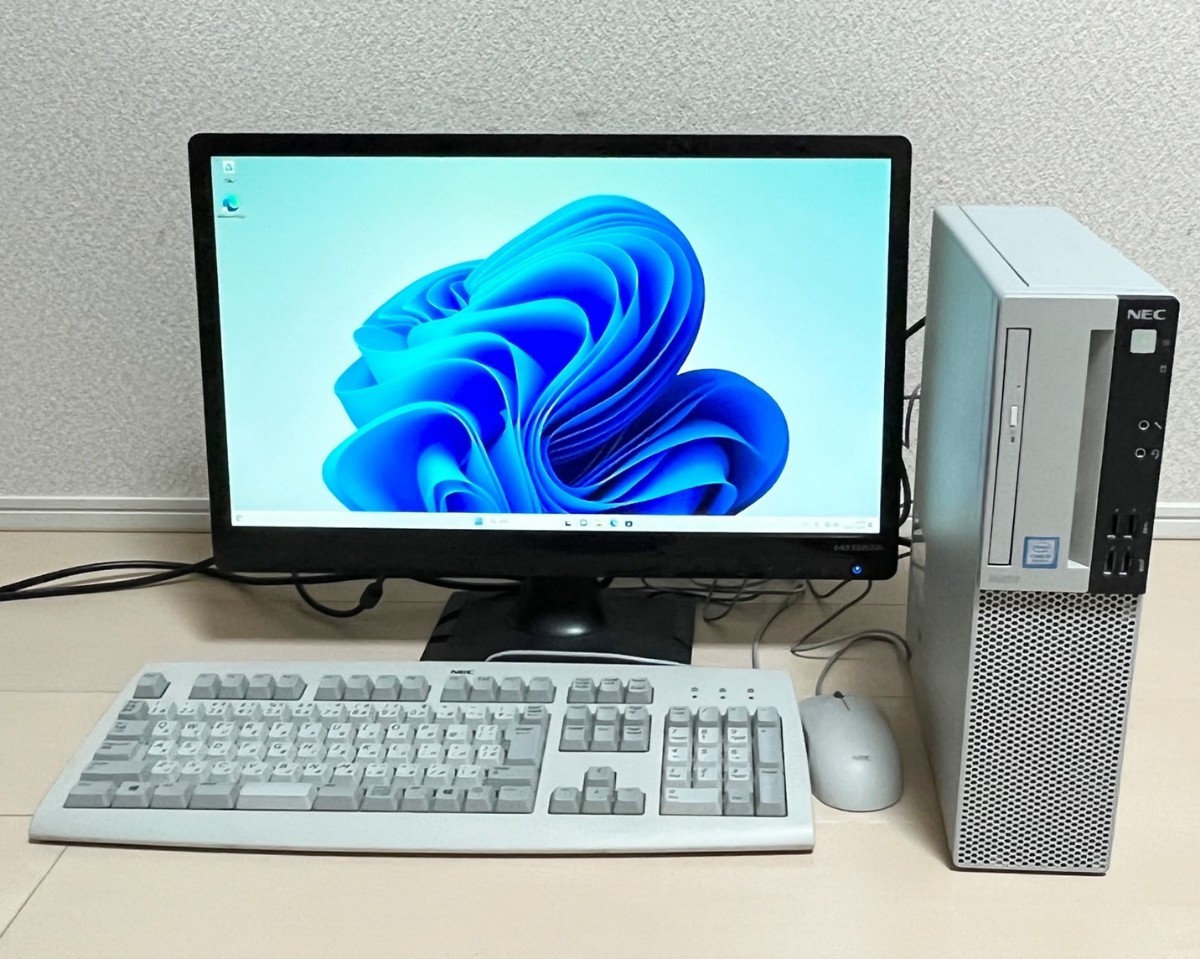NEC デスクトップパソコン PC-MKM2BLZ61CS3 Core i5-8400 /2.80GHz / 8GB / HDD500GB / Win11 Pro