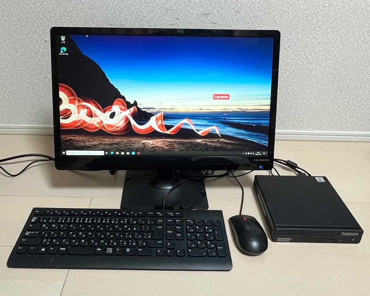 Lenovo（レノボ）小型デスクトップパソコン ThinkCentre M60e 11LV　 Core i5-1035G1/1.00GHz/8GB/SSD256GB/Win10 Pro こちらの在庫のみ_画像1