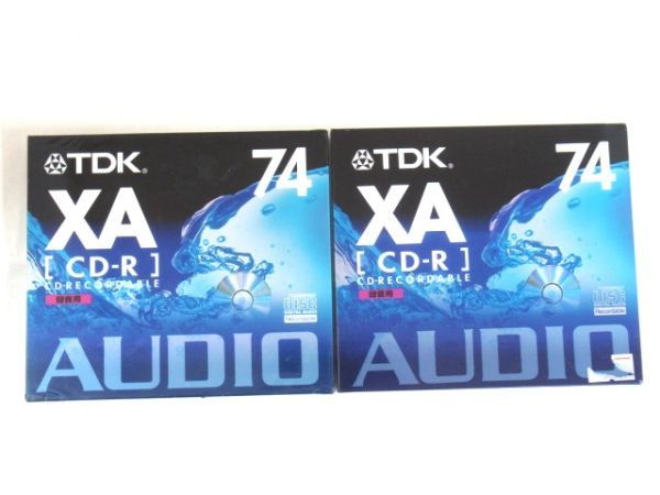 Z 19-9 未開封 TDK 録音用 XA CD-R 74分 CD-RX74N 2枚セット 高品位音楽再現力 XAディスク AUDIO 記録媒体_画像1