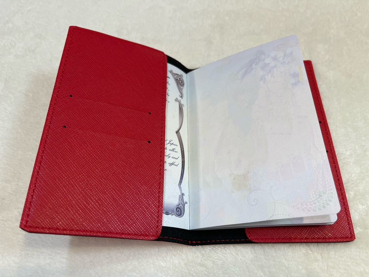  passport case red Crown 