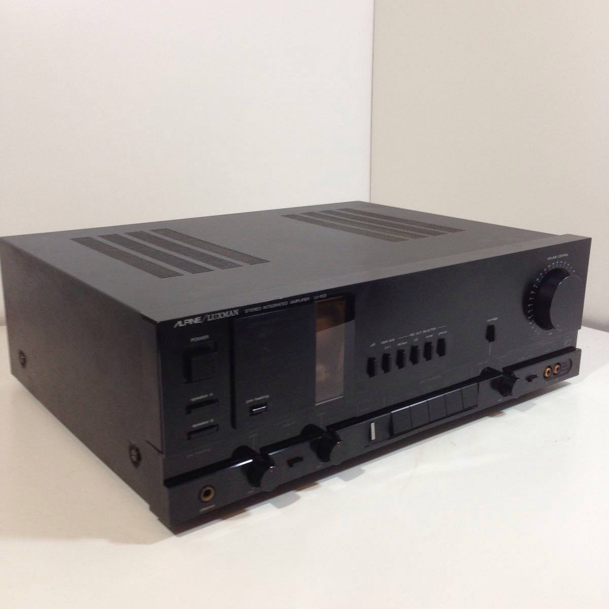  原文:■LV-103/ブラック■ALPINE/LUXMAN■真空管 ハイブリッド・プリメインアンプ■STEREO INTEGRATED AMPLIFIER■アルパイン■真空管アンプ 