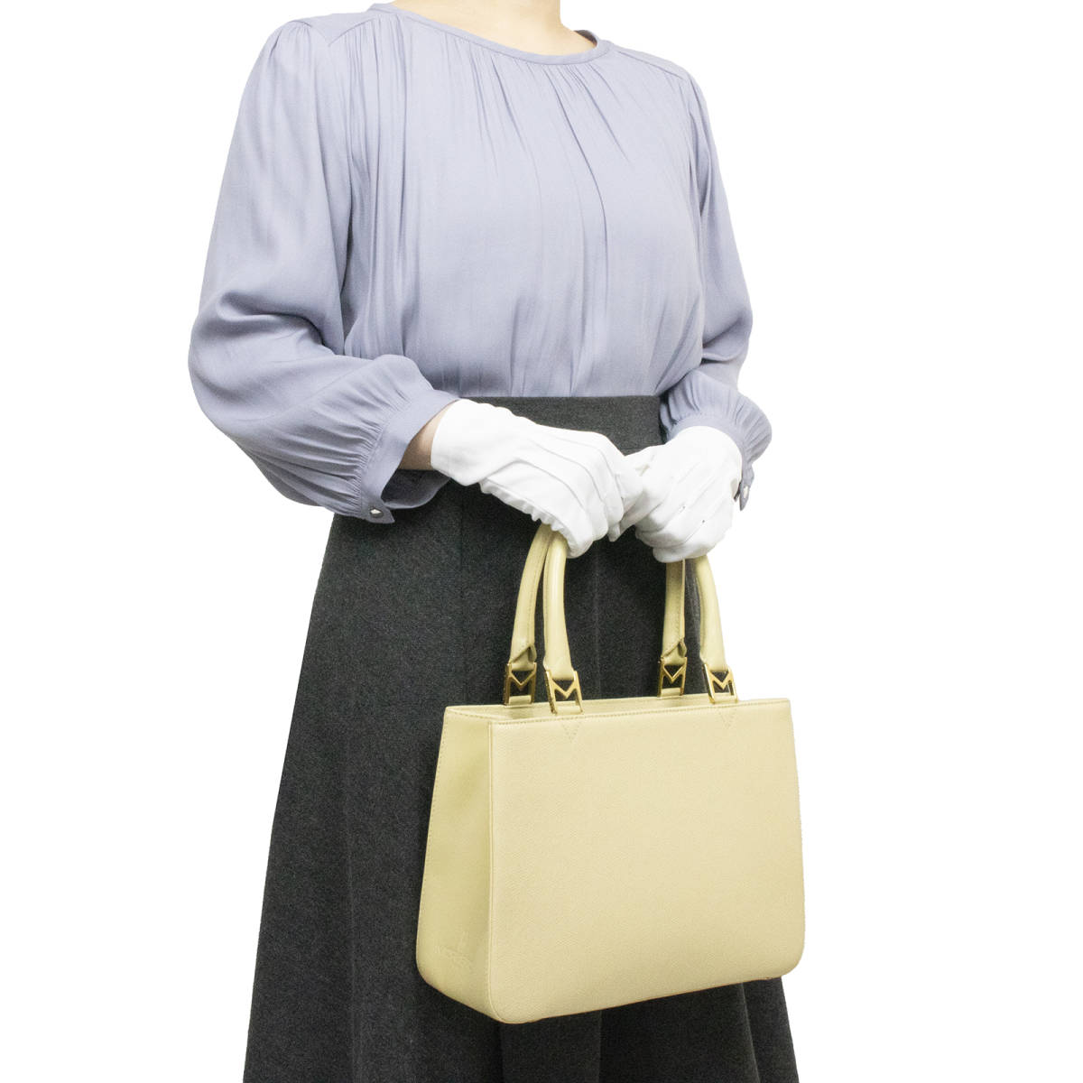 【全額返金保証・送料無料・極美品】モラビトのハンドバッグ 正規品 本革 ヴィンテージ 女性 カーフレザー 綺麗 シンプル 鞄 バックの画像2