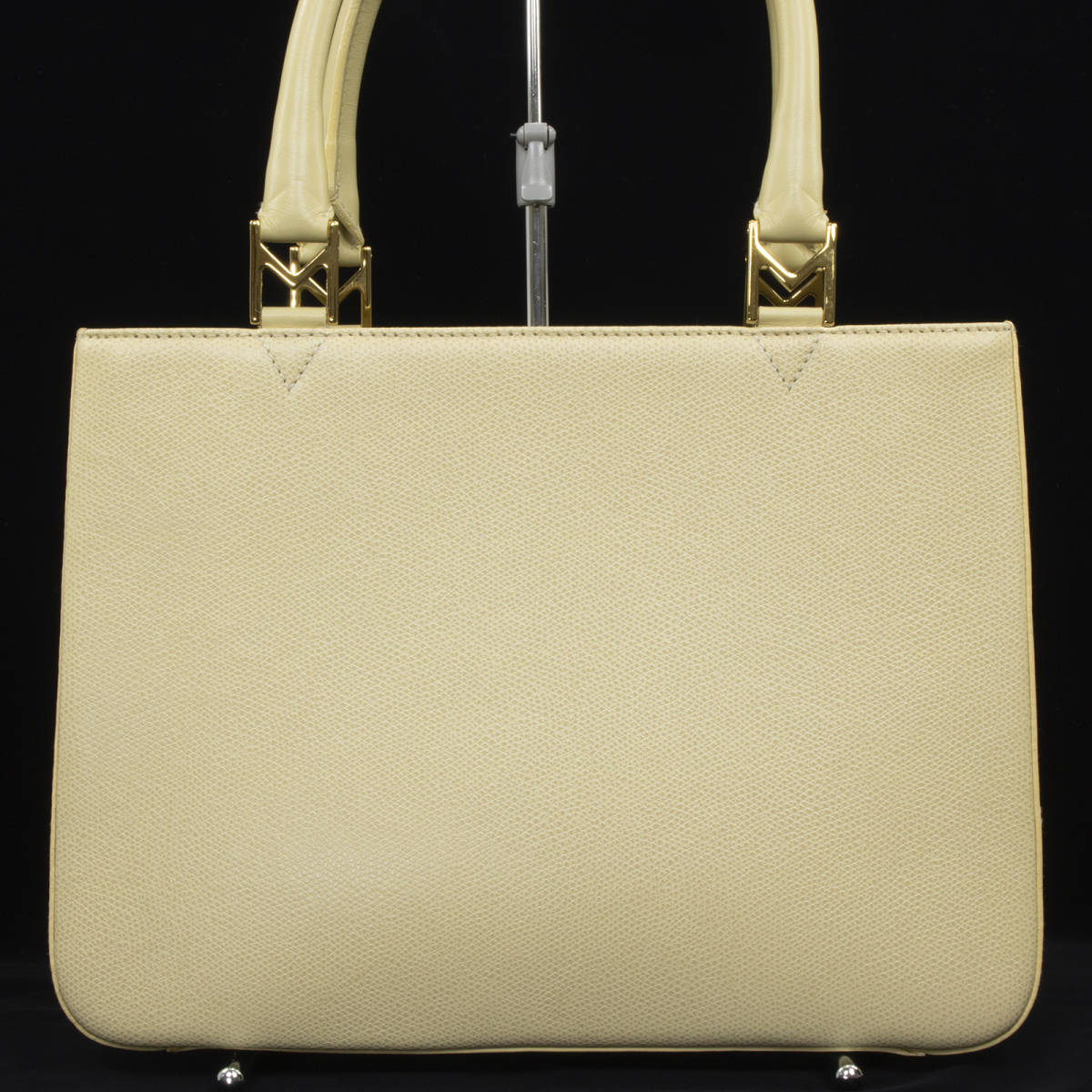 【全額返金保証・送料無料・極美品】モラビトのハンドバッグ 正規品 本革 ヴィンテージ 女性 カーフレザー 綺麗 シンプル 鞄 バックの画像3