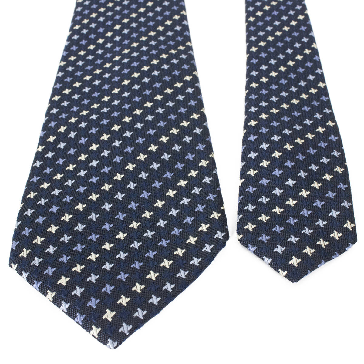 [ full amount repayment guarantee * free shipping * as good as new ] Paul Smith. necktie regular goods total pattern is undo toe s thousand bird .. beautiful blue group business commuting 