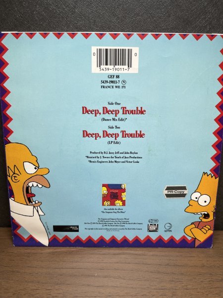 ★7インチ　The Simpsons Featuring Bart* & Homer - Deep, Deep Trouble_画像2