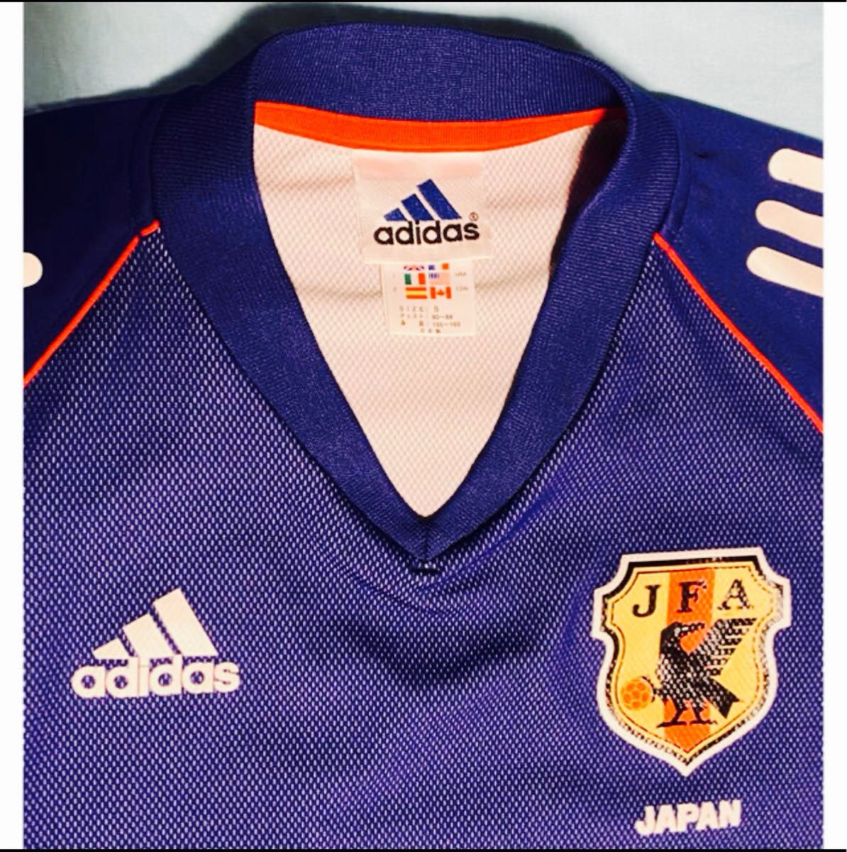 アディダス サッカー レプリカ ユニフォーム JFA JAPAN 日本代表 青 used サムライブルー 応援 サポーター レア
