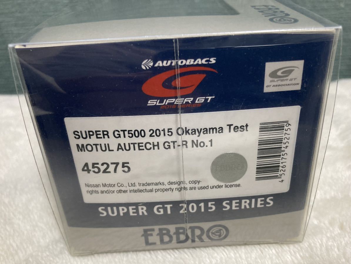 未使用　未開封　EBBRO ☆ニスモフェスティバル記念モデル☆【45275】MOTUL AUTECH GT-R SUPER GT500 2015 Okayama Test エブロ _画像3