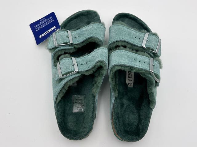 1023259#38 примерно 24.5cm# берилл #20900 иен #BIRKENSTOCK Birkenstock Arizona Shearling есть zo нет a кольцо сандалии 