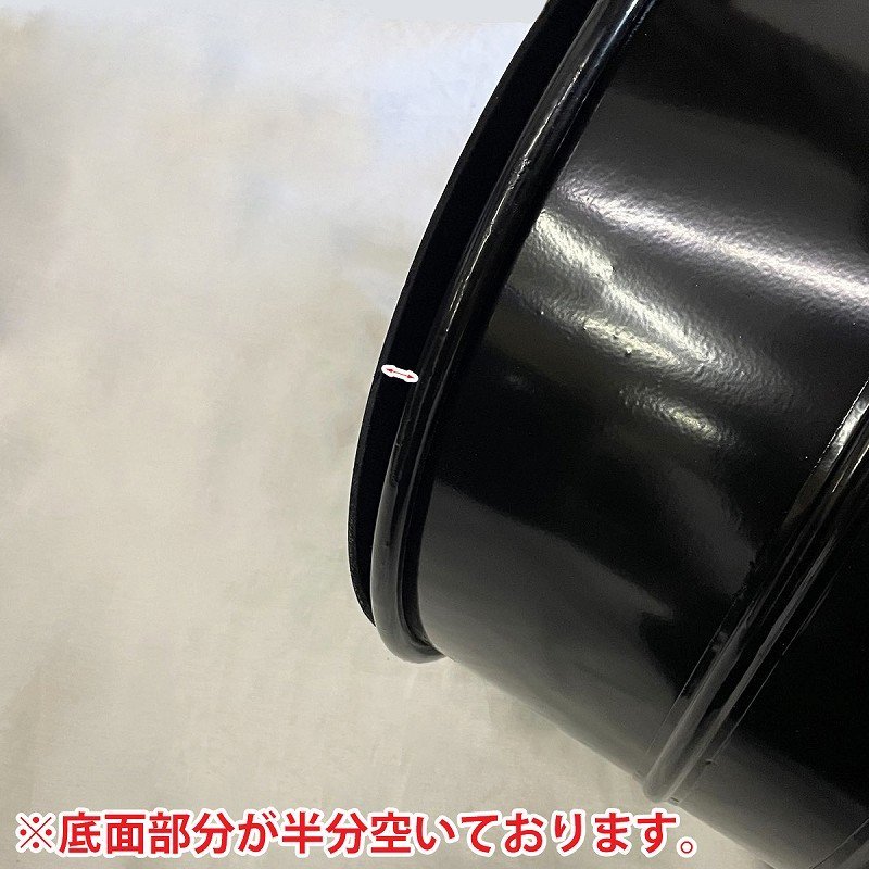 訳有 アメリカンレトロ ドラム缶 丸型 ゴミ箱 ダストボックス ダストビン 35l インテリア アメリカン ブリキ アイアン BZ-202BK WK-67_画像6