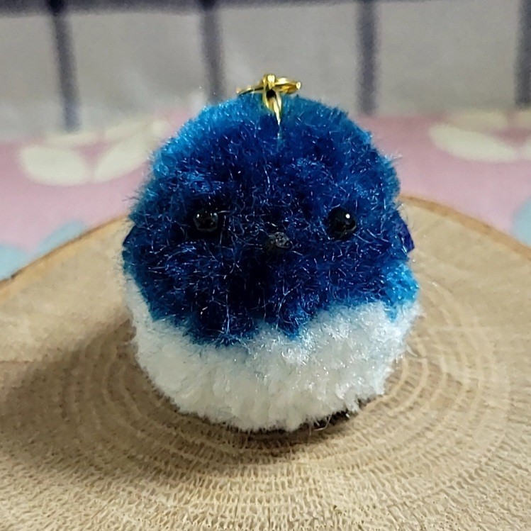 【幸せの青い鳥】オオルリ ストラップ_画像1
