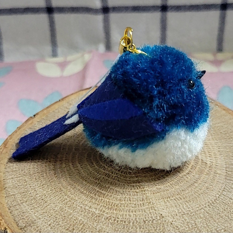 【幸せの青い鳥】オオルリ ストラップ_画像3
