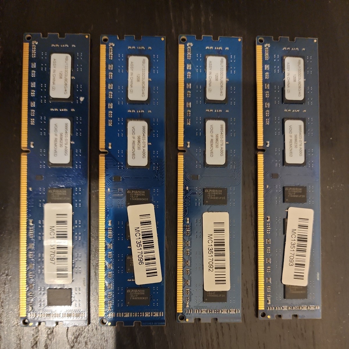 DDR3 1333 PC3 10600 4GB×4 16GB ELPIDA デスクトップ メモリ_画像1