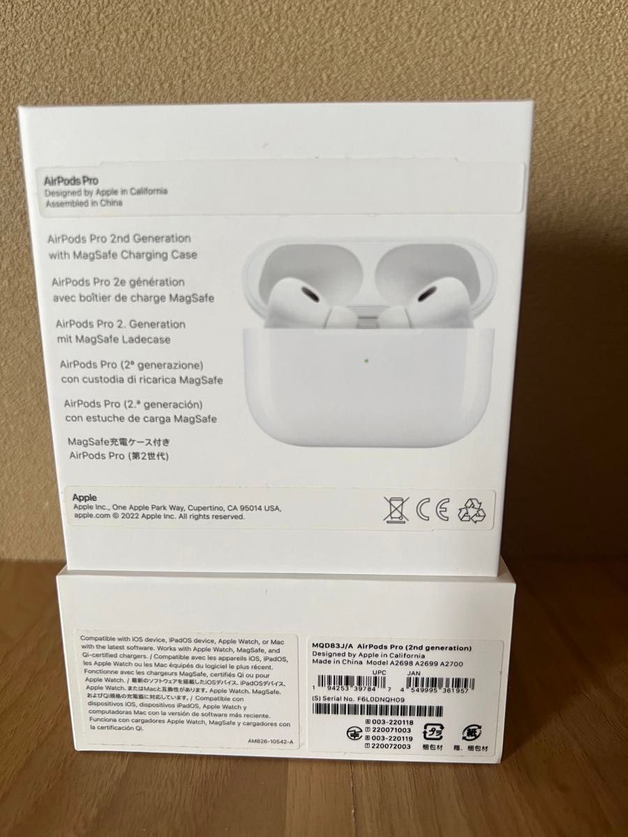 美品 】AirPods Pro 第2世代 MQD83J/A A2698 A2699 A2700 動作 美品 】AirPods Pro 第2世代 MQD83J/A A2698 A2699 A2700 動作