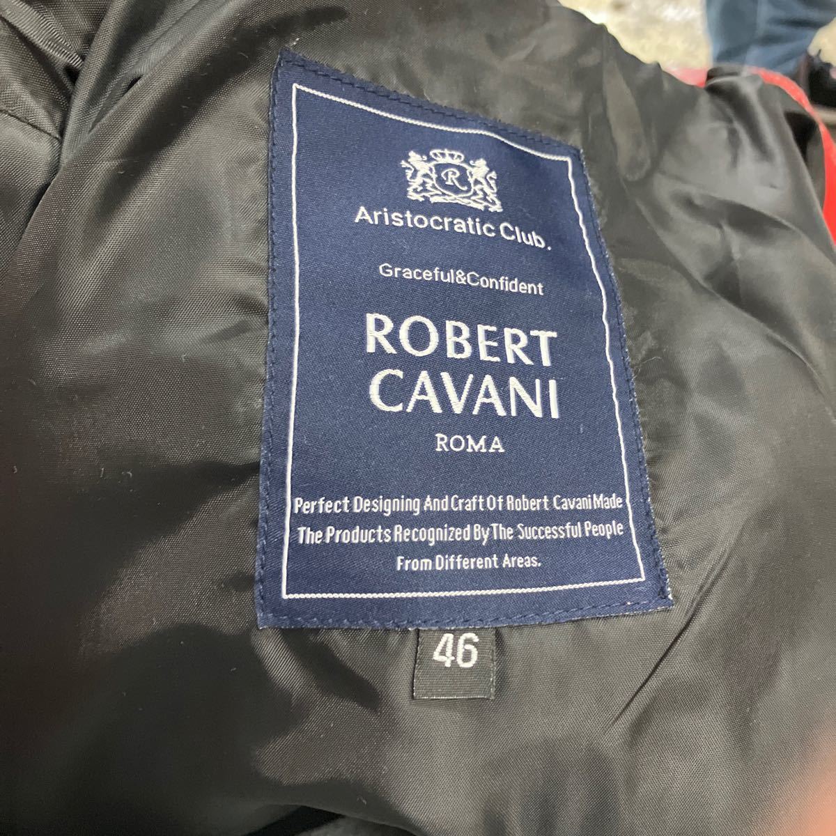 【ROBERT CAVANI レザージャケット】革ジャン レッド ブランド品【倉庫】0208+-の画像4