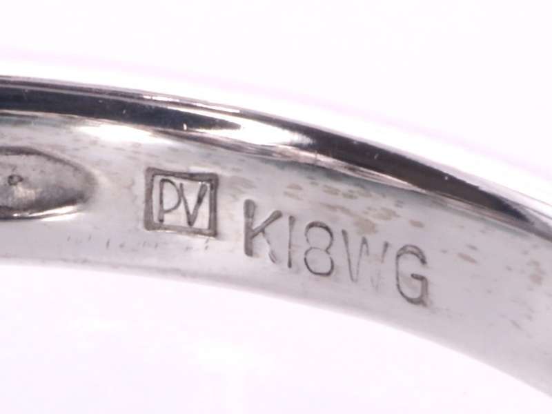 ポンテヴェキオ ダイヤ0.17ct ハートムーブ リング 9号 K18WG ホワイトゴールド_画像5