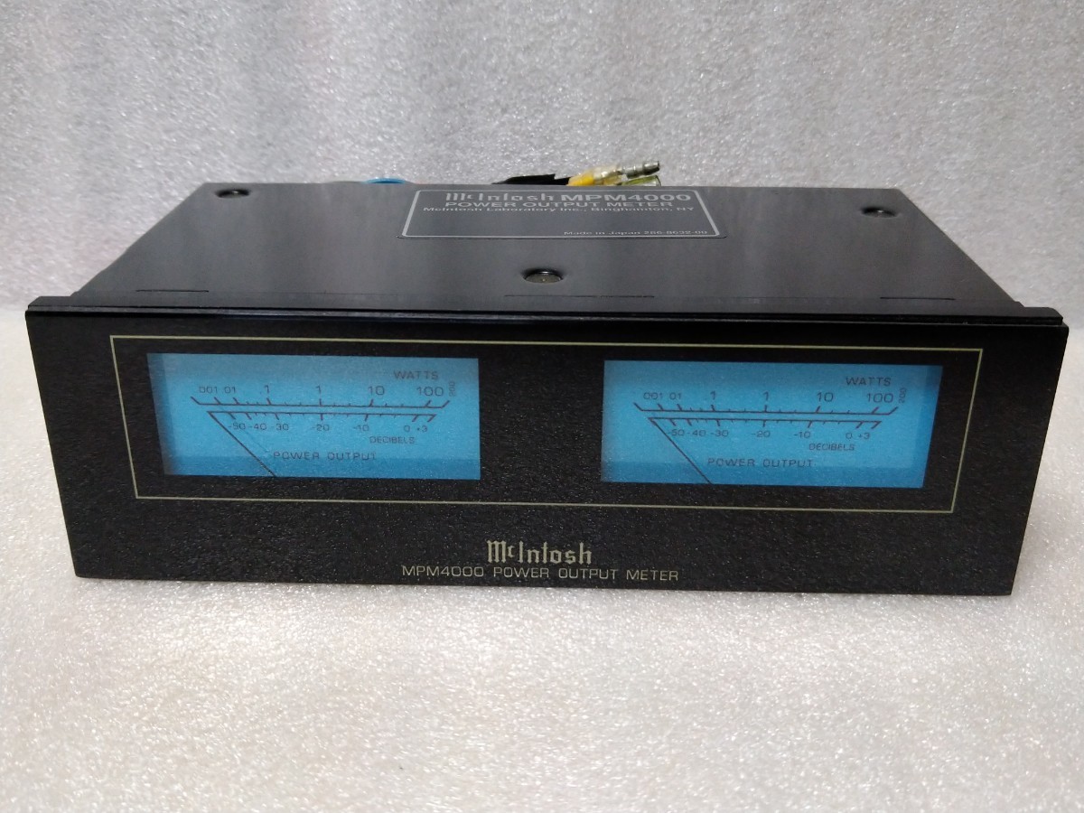 送料無料 訳ありジャンク品 マッキントッシュ MPM4000 パワーアウトプットメーター レベルメーター Mcintosh ④_画像1