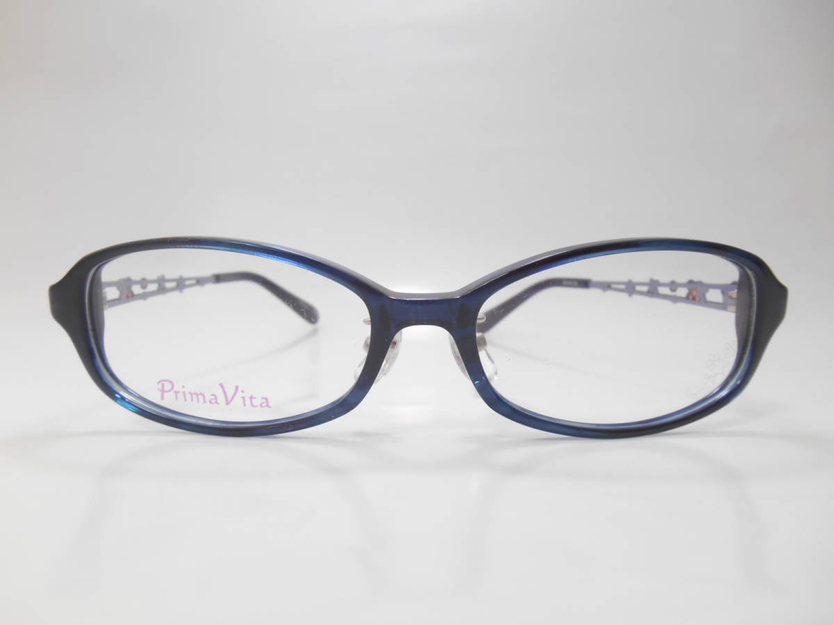  red character 3 thousand jpy ~*HOYA blue light cut PC lens attaching farsighted glasses * for lady | stylish Temple pra frame | navy 