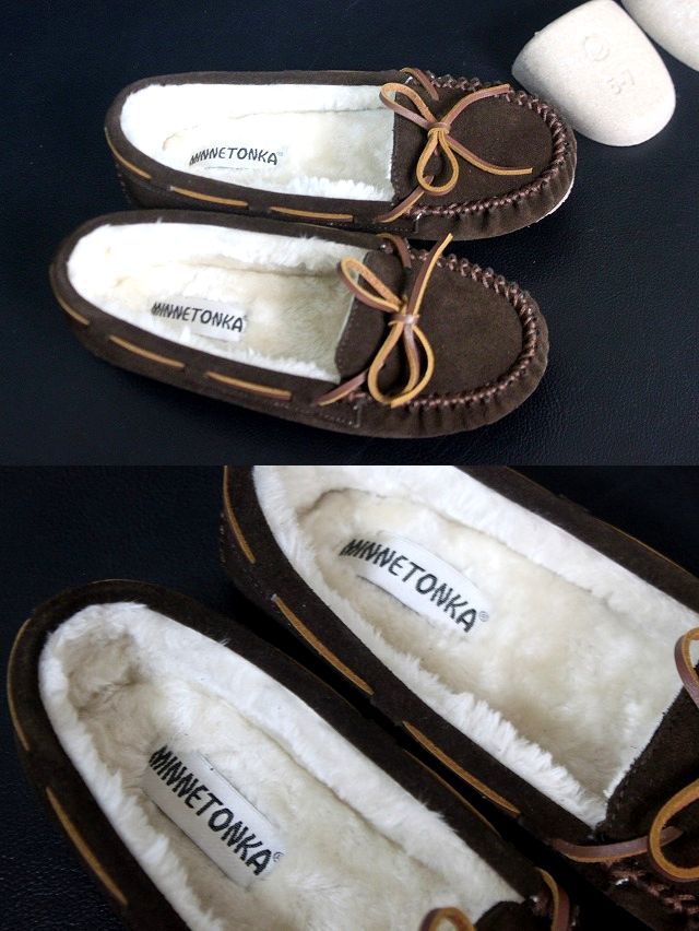 ミネトンカ レディース モカシン キャリー フラットシューズ チョコレート 24cm MINNETONKA CALLY_画像5