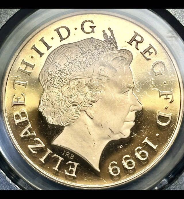 【ダイアナ妃追悼記念硬貨 5ポンド 金貨 】イギリス PCGS（PR63) モダン/アンティークコイン_画像3