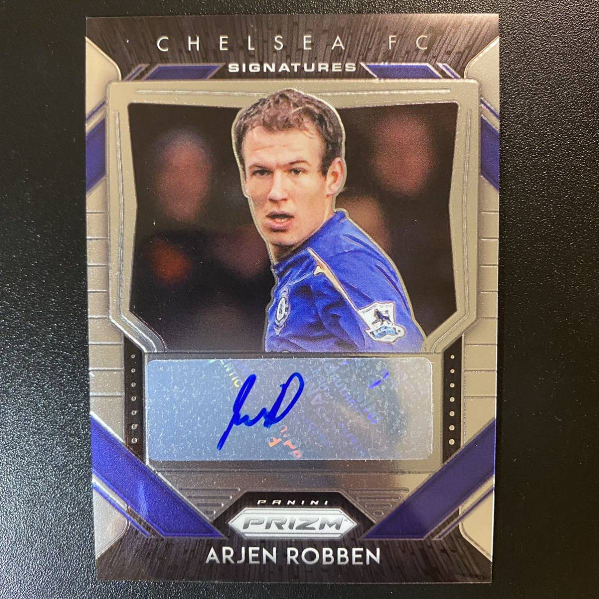 Arjen robben 2020-21 Prizm Premier League Soccer EPL Auto Chelsea 直筆サインカード アリエン・ロッベン_画像1