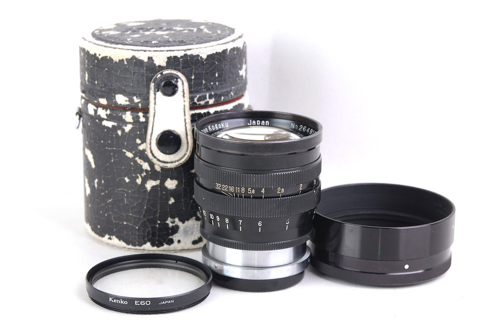 【珍品】Nikon/ニコン Nippon kogaku Nikkor-S.C 85mm F1.5 ブラックペイント 8.5cm C CONTAX RF マウント レンズ