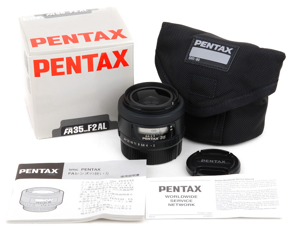 【美品】Pentax/ペンタックス SMC Pentax-FA 35mm F2 AL レンズ 箱付き