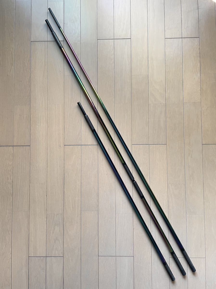 ★特別企画★　レインボーメッキ　超長尺対応可能　竿掛け　全長290cm　二本半物　ヘラブナ用品　へら用品　カーボン製　1円スタート_画像10