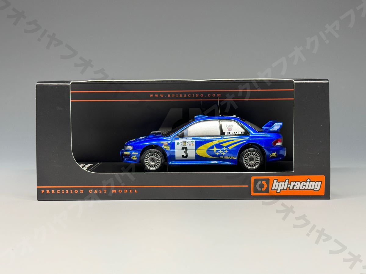 【込】hpi 1/43 スバル インプレッサ WRC 1999 No.3 2000 サファリラリー 8581 Subaru Impreza WRC'99 Safari