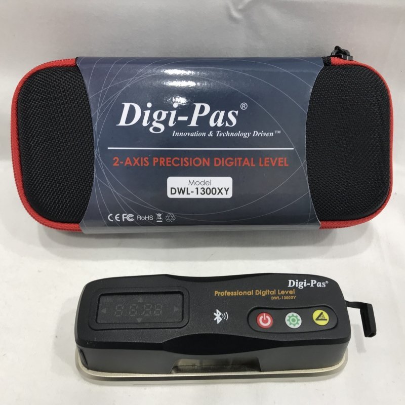 通電のみ確認 ＤｉｇｉＰａｓ アカツキ ＤＷＬ－１３００ＸＹ ２軸精密デジタル平型水準器 デジタル角度計 水準器 レベル 電動工/248_画像1