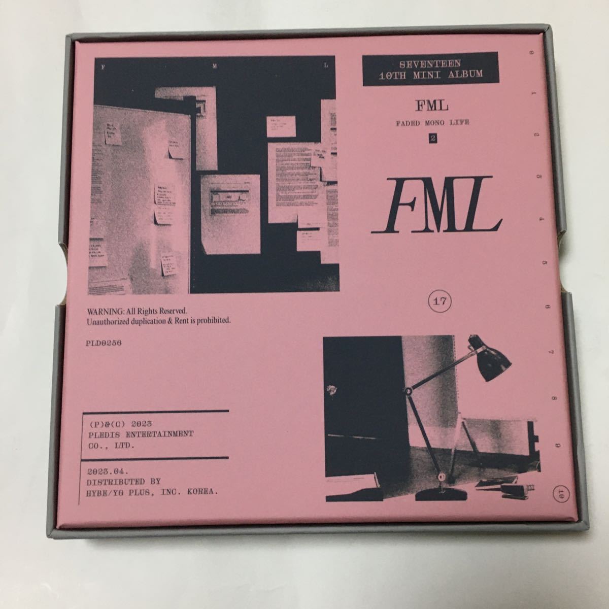 送料込み　SEVENTEEN　セブチ　CD　10TH MINI ALBUM　☆FML☆　6曲　Version B　Faded Mono Life　韓国盤　K-POP_画像3