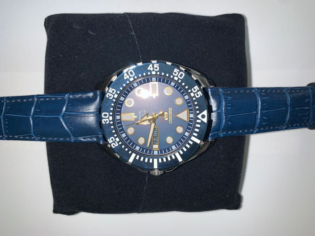 SEIKO5 セイコー SPORTS スポーツ 自動 社外ベルト 腕時計　SRP605J2