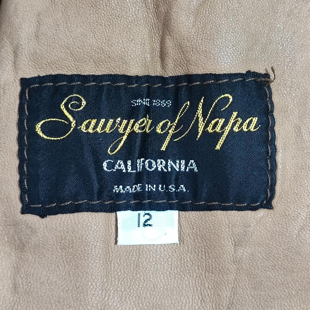 【稀少】Sawyer of Napa ソウヤーオブナパ 高級 ムートンコート ムートン コート ベルト付 ２XL 大きいサイズ レディース_画像10