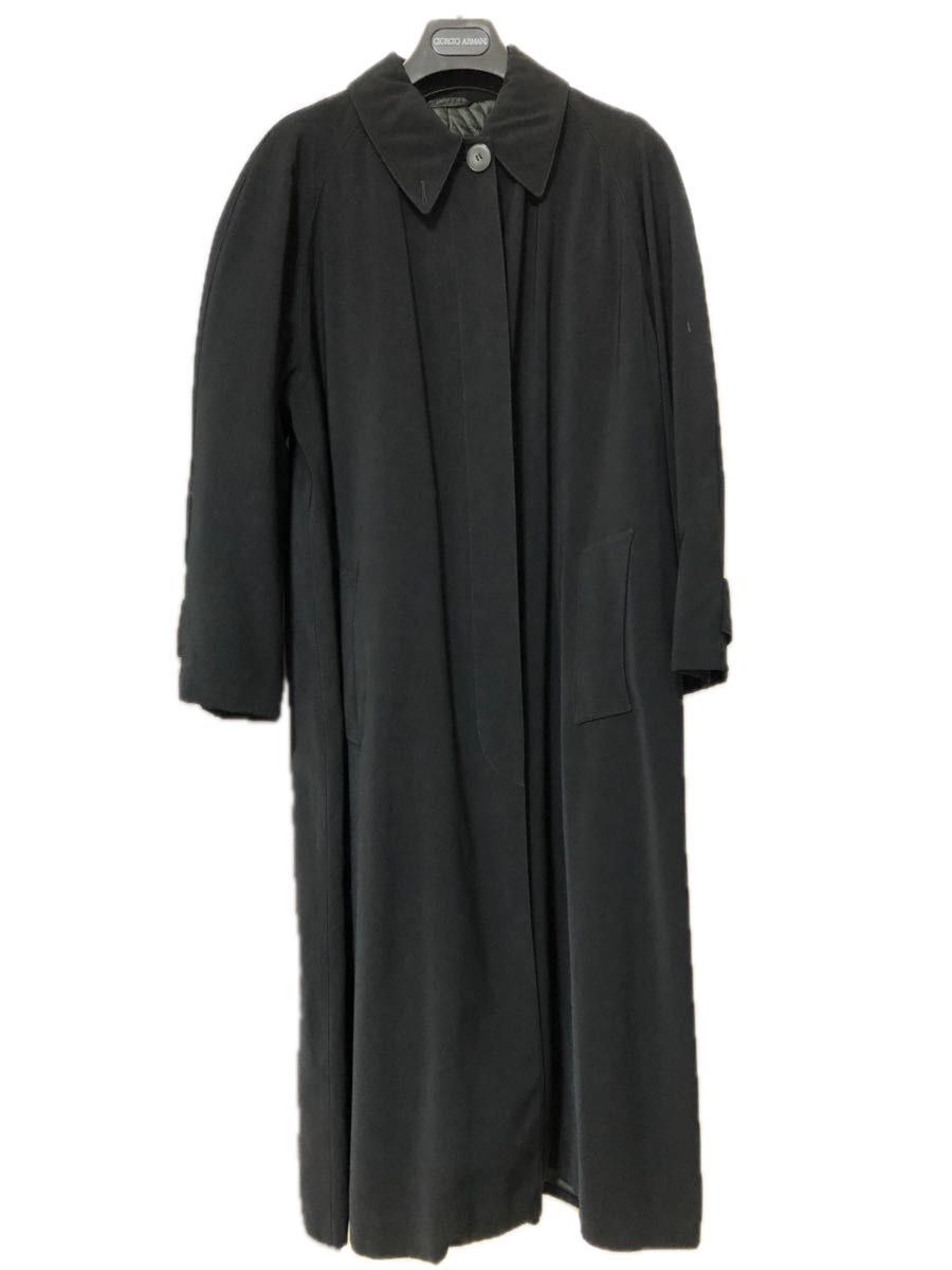 GIORGIO ARMANI アルマーニ ステンカラーコート 黒 54/XXL GIORGIO ARMANI アルマーニ ステンカラーコート 黒 54/XXL