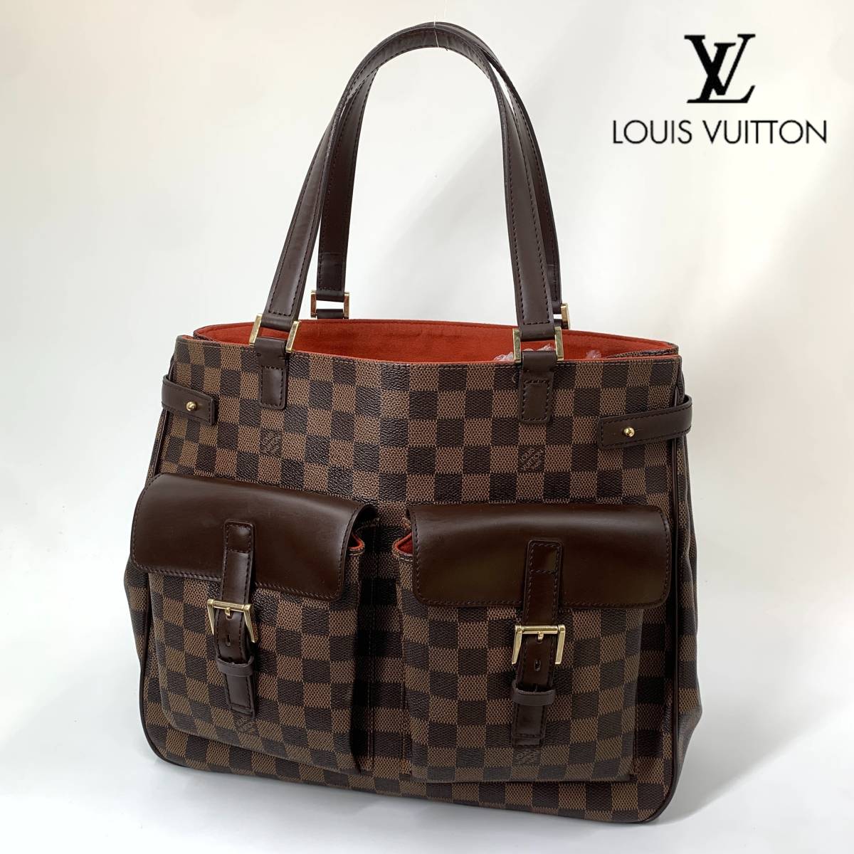 1円【新品同様】ルイヴィトン LOUIS VUITTON トートバッグ N51128 ユゼス ダミエキャンバス エベヌ バッグ ダミエ_画像1