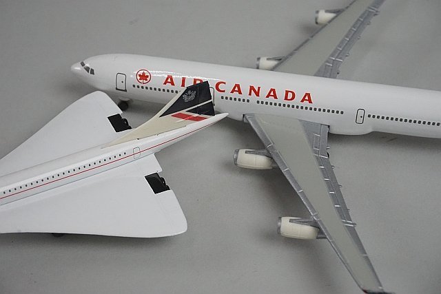 ★ herpa ヘルパ 1/500 A340-300 Air Canada エア・カナダ レジ番号付与なし / Concorde コンコルド BRITISH AIRWAYS など3点セット_画像4